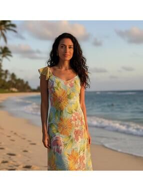 Phool Y2k Floral Summer Casual Dress with Shoulder Straps S